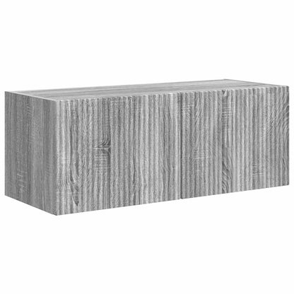 vidaXL TV-Schrankset Wandmontiert 5 pcs Graues Sonoma Holzwerkstoff