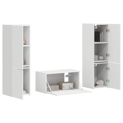 vidaXL TV-Schrankset 5 pcs Weiß Holzwerkstoff