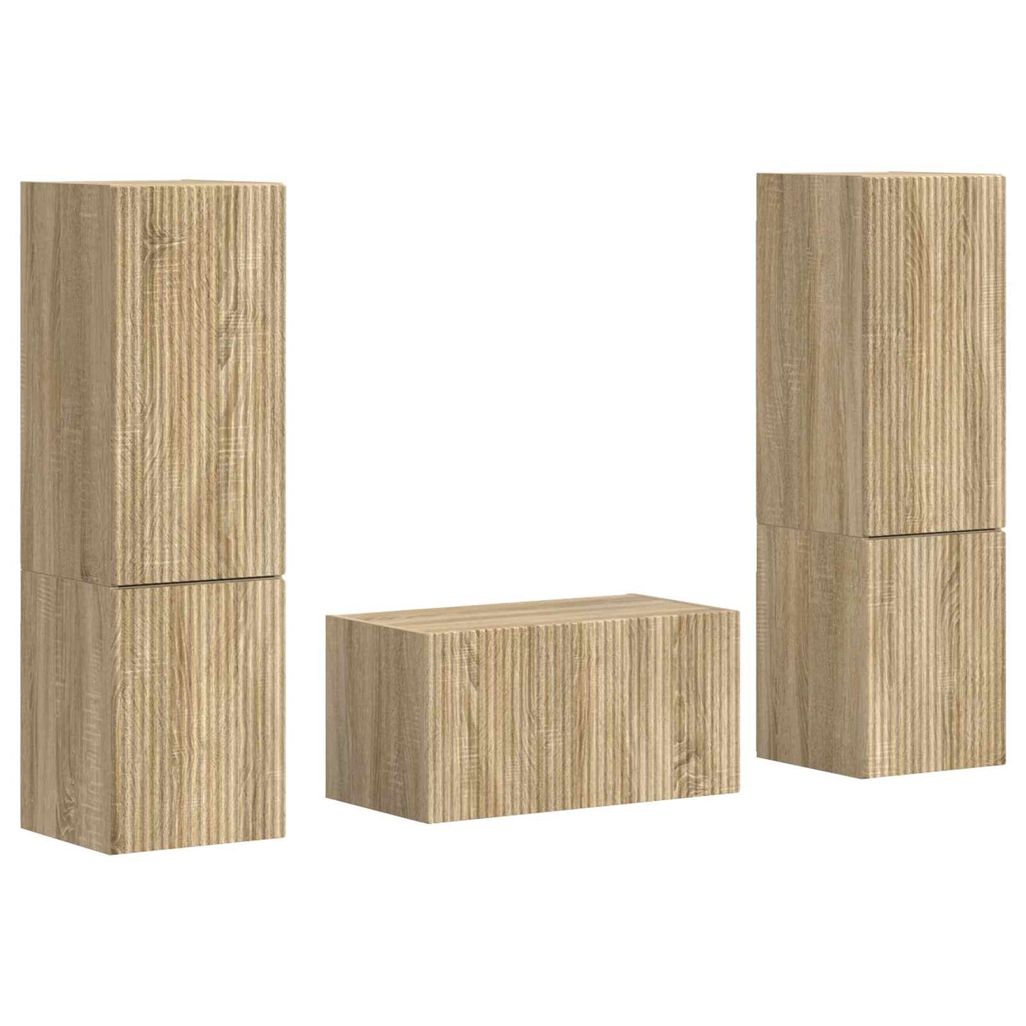 TV-Schrankset 5 pcs Sonoma-Eiche Holzwerkstoff