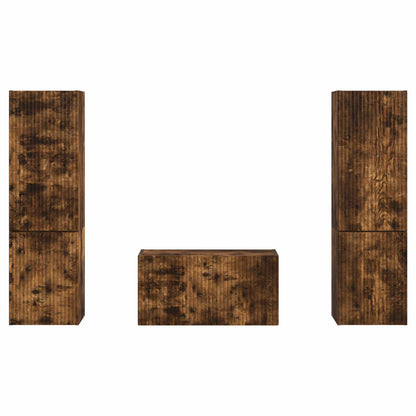 TV-Schrankset 5 pcs Geräucherte Eiche Holzwerkstoff