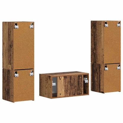 vidaXL TV-Schrankset 5 pcs Altholz Holzwerkstoff