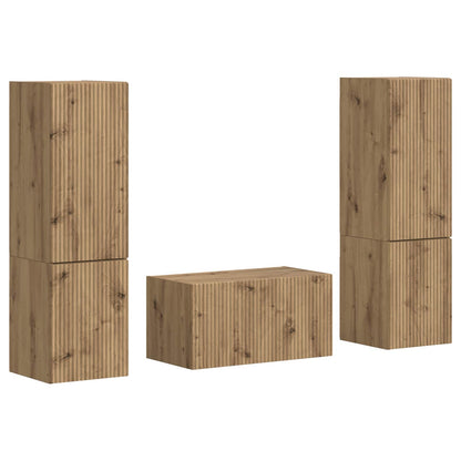 TV-Schrankset 5 pcs Artisan-Eiche Holzwerkstoff
