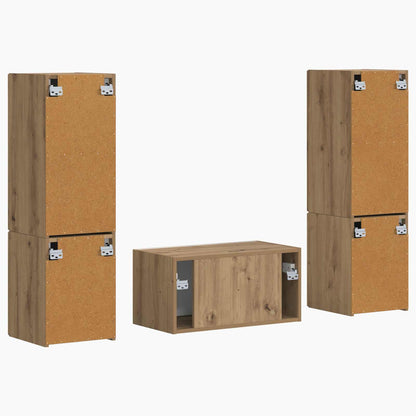 TV-Schrankset 5 pcs Artisan-Eiche Holzwerkstoff