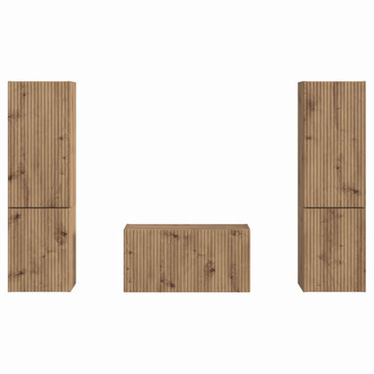 TV-Schrankset 5 pcs Artisan-Eiche Holzwerkstoff