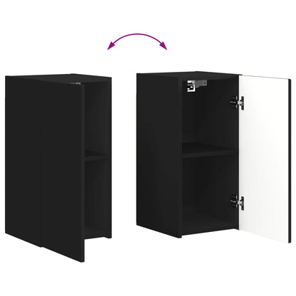 TV-Schrankset 6 pcs Schwarz Holzwerkstoff