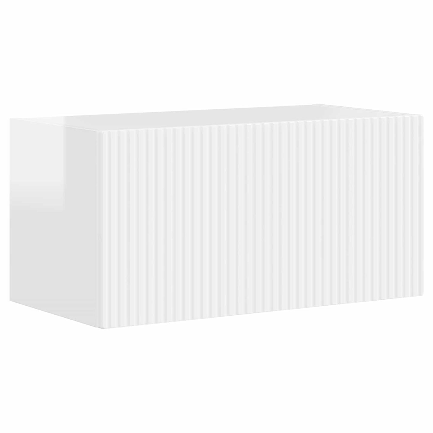 TV-Schrankset 6 pcs Hochglanz Weiß Holzwerkstoff