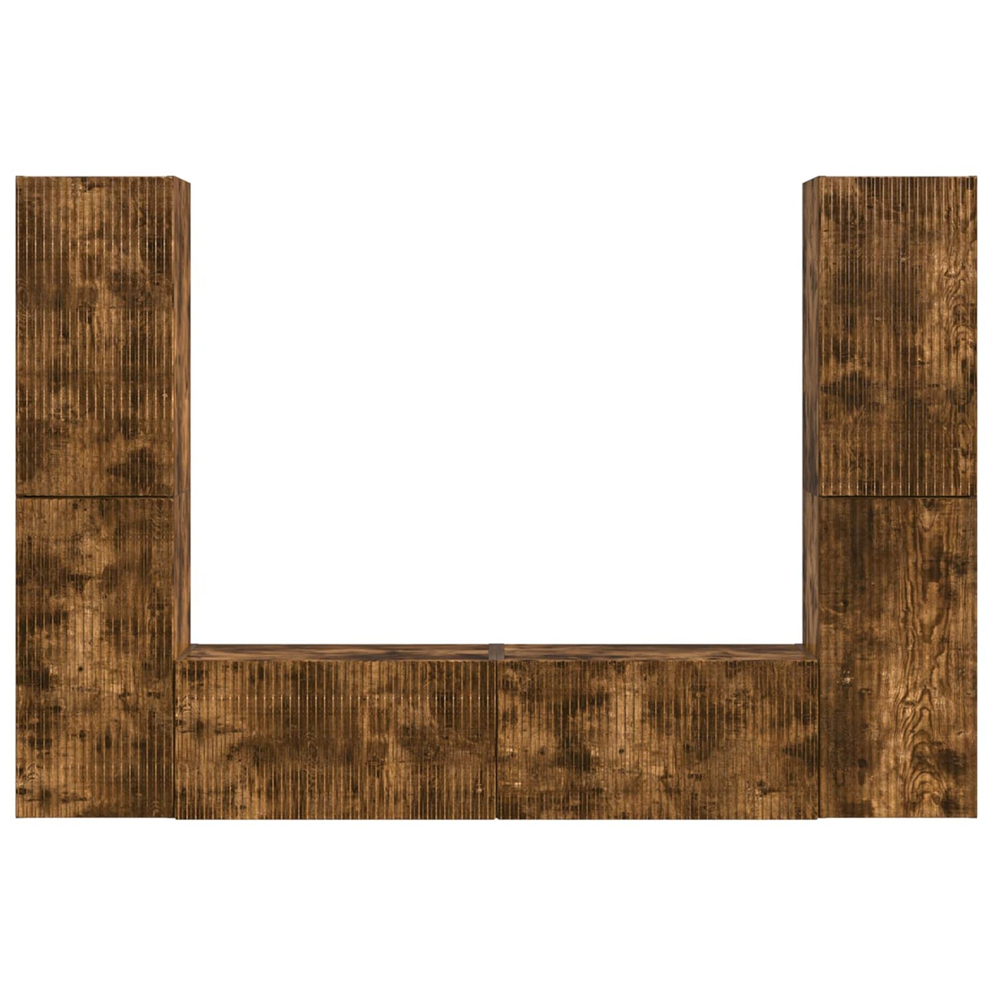 vidaXL TV-Schrankset 6 pcs Geräucherte Eiche Holzwerkstoff