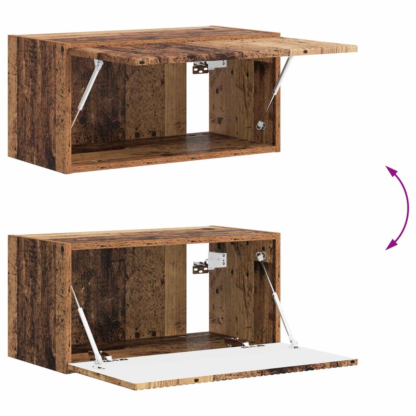 vidaXL TV-Schrankset 6 pcs Altholz Holzwerkstoff