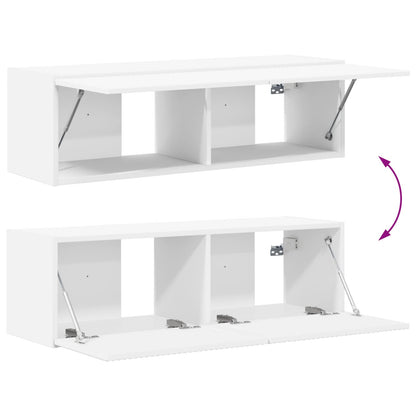vidaXL TV-Schrankset 4 pcs Weiß Holzwerkstoff