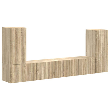 vidaXL TV-Schrankset 4 pcs Sonoma-Eiche Holzwerkstoff
