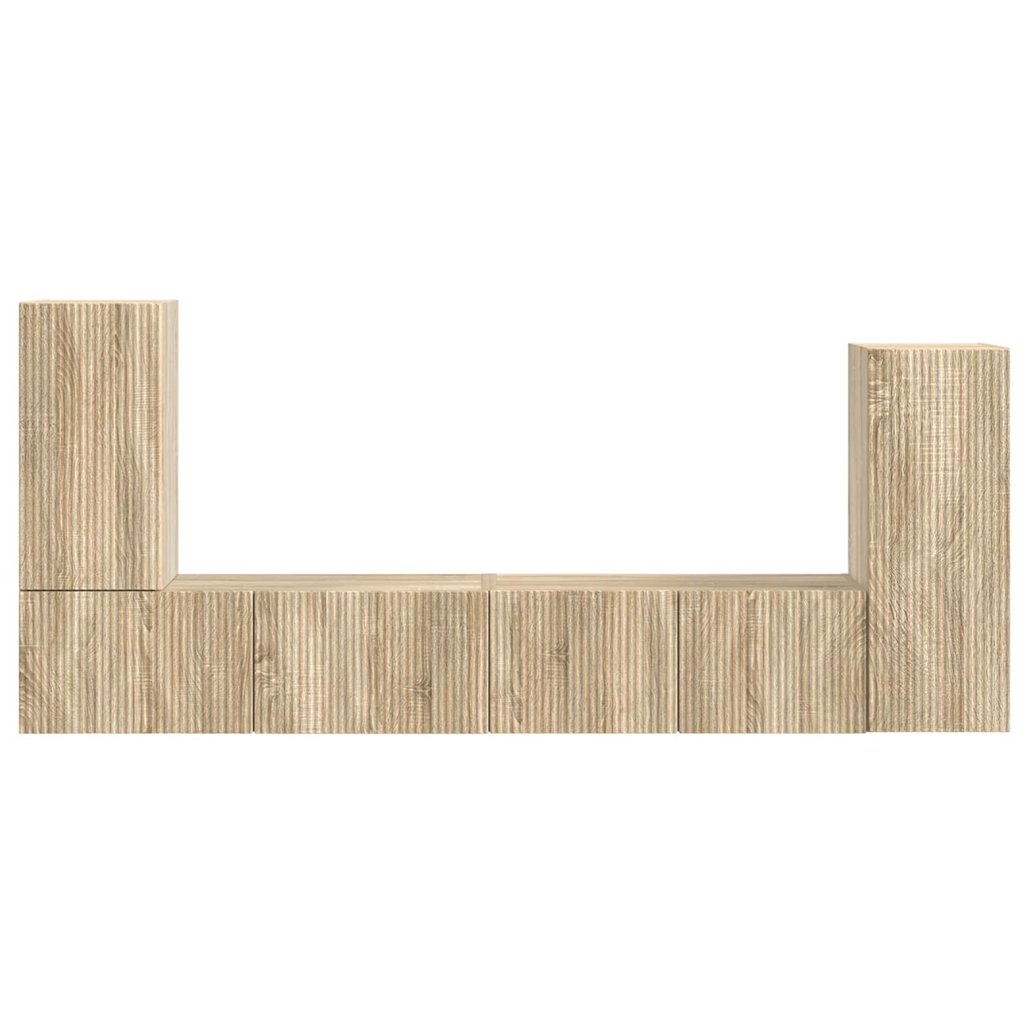 TV-Schrankset 4 pcs Sonoma-Eiche Holzwerkstoff