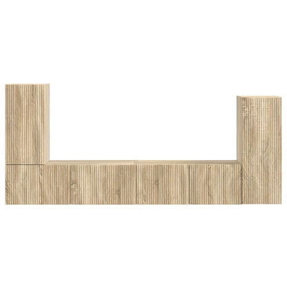 TV-Schrankset 4 pcs Sonoma-Eiche Holzwerkstoff
