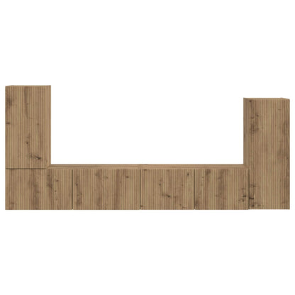 TV-Schrankset 4 pcs Artisan-Eiche Holzwerkstoff