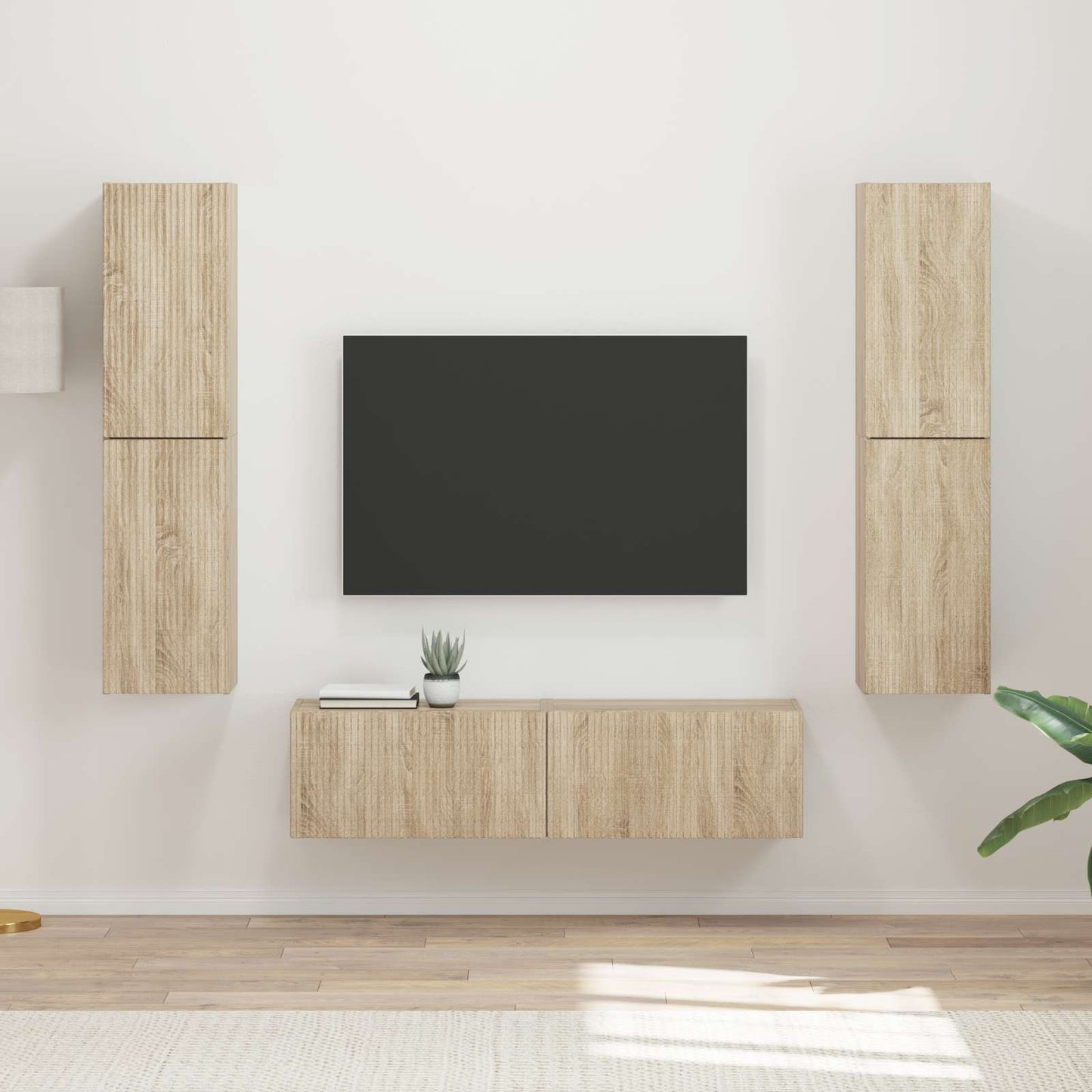 vidaXL TV-Schrankset 6 pcs Sonoma-Eiche Holzwerkstoff