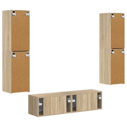 vidaXL TV-Schrankset 6 pcs Sonoma-Eiche Holzwerkstoff