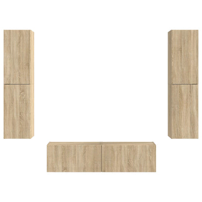 vidaXL TV-Schrankset 6 pcs Sonoma-Eiche Holzwerkstoff