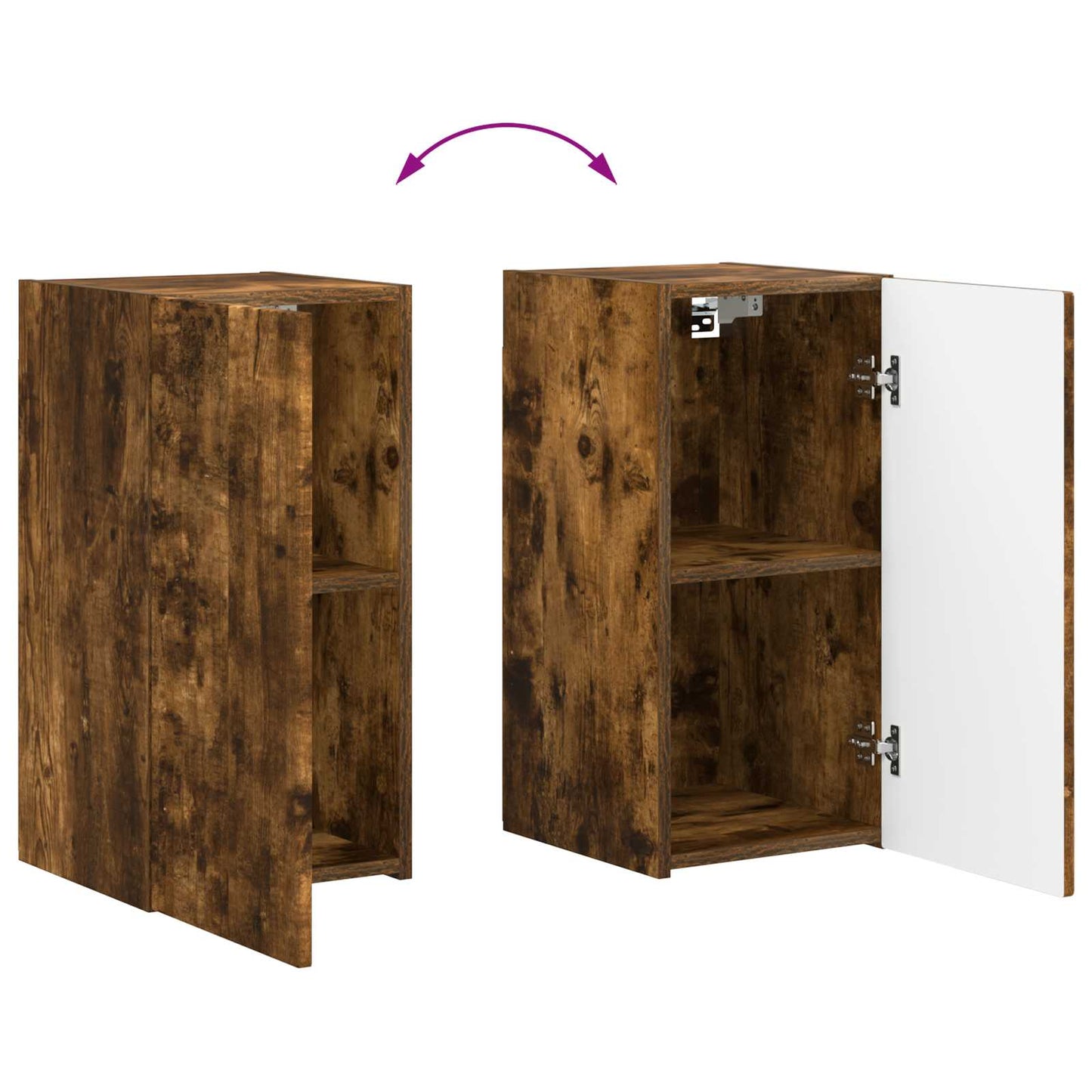 vidaXL TV-Schrankset 6 pcs Geräucherte Eiche Holzwerkstoff