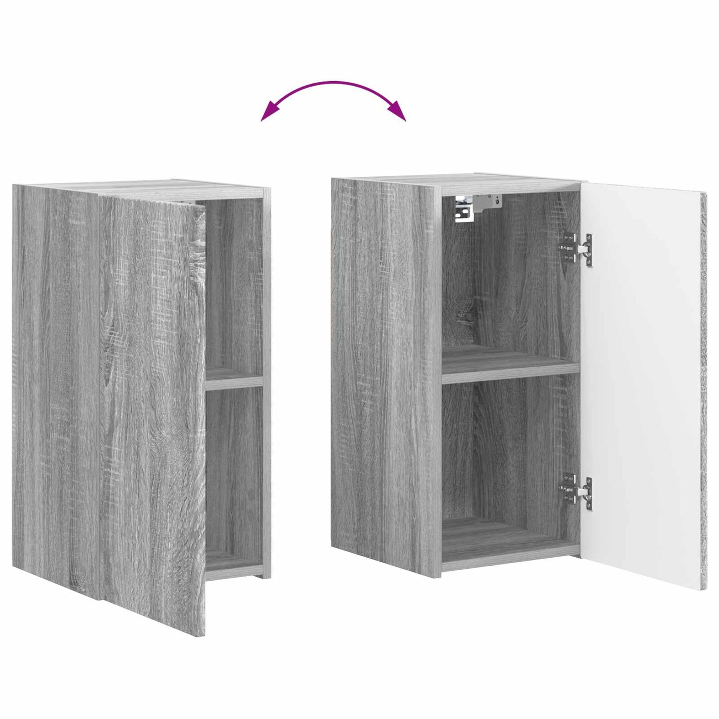 vidaXL TV-Schrankset 6 pcs Graues Sonoma Holzwerkstoff