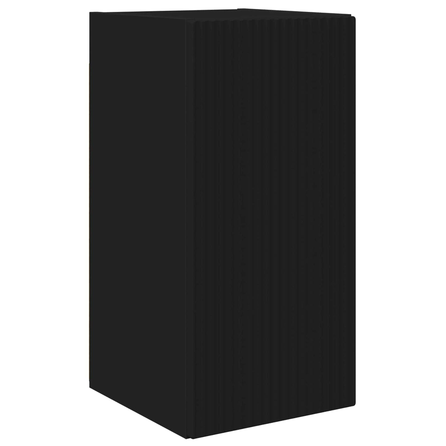 vidaXL TV-Schrankset 8 pcs Schwarz Holzwerkstoff