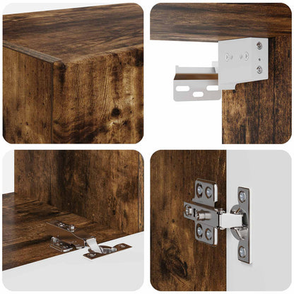 vidaXL TV-Schrankset 8 pcs Geräucherte Eiche Holzwerkstoff