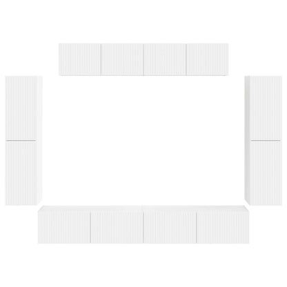 TV-Schränk 8 pcs Weiß