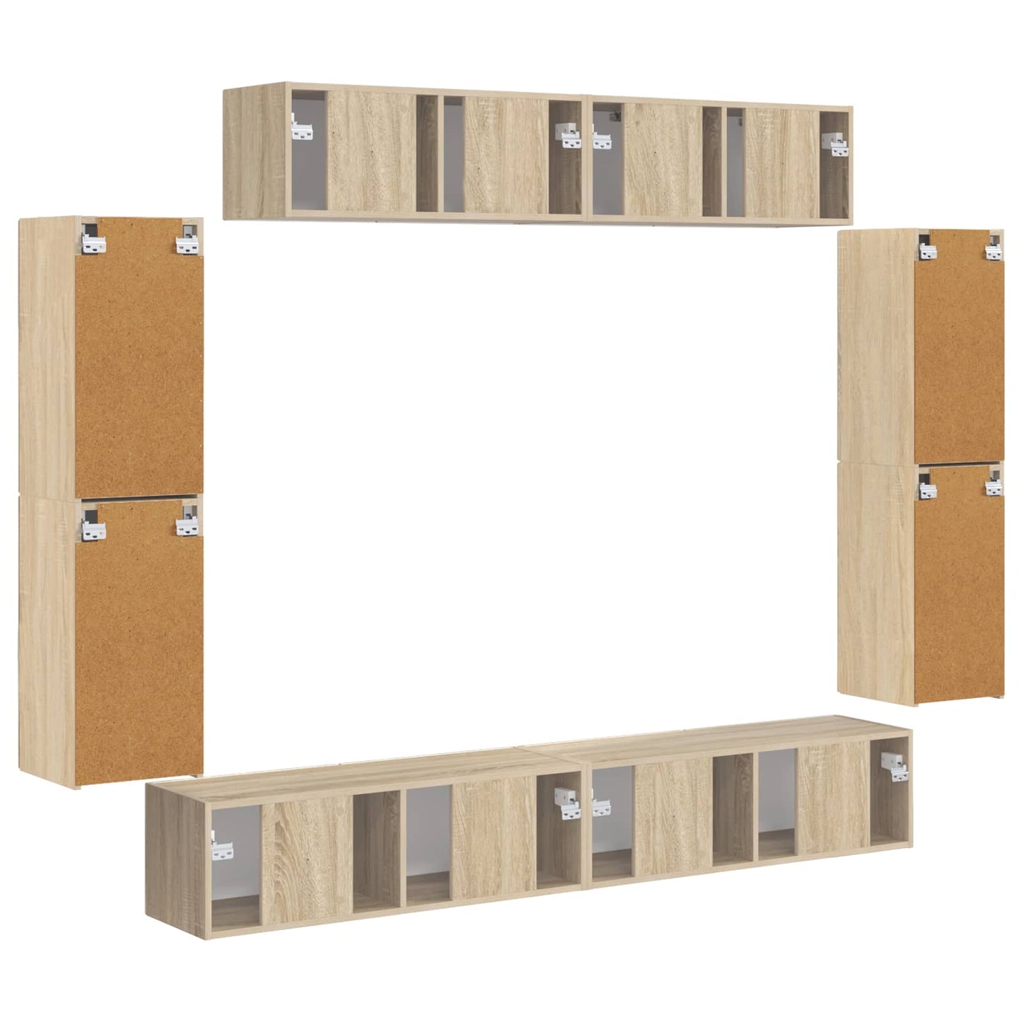 TV-Schränk 8 pcs Sonoma-Eiche