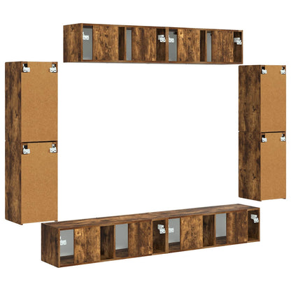 TV-Schränk 8 pcs Geräucherte Eiche
