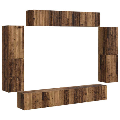 TV-Schränk 8 pcs Altholz