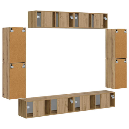 TV-Schränk 8 pcs Artisan-Eiche