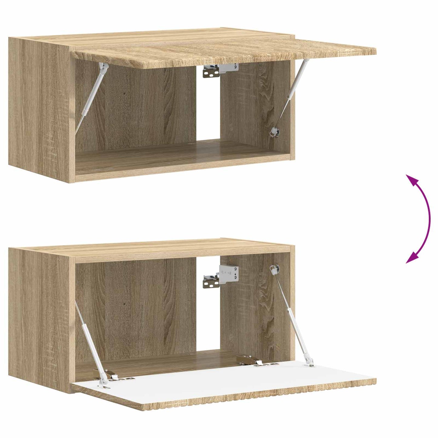 vidaXL TV-Schrankset 4 pcs Sonoma-Eiche Holzwerkstoff
