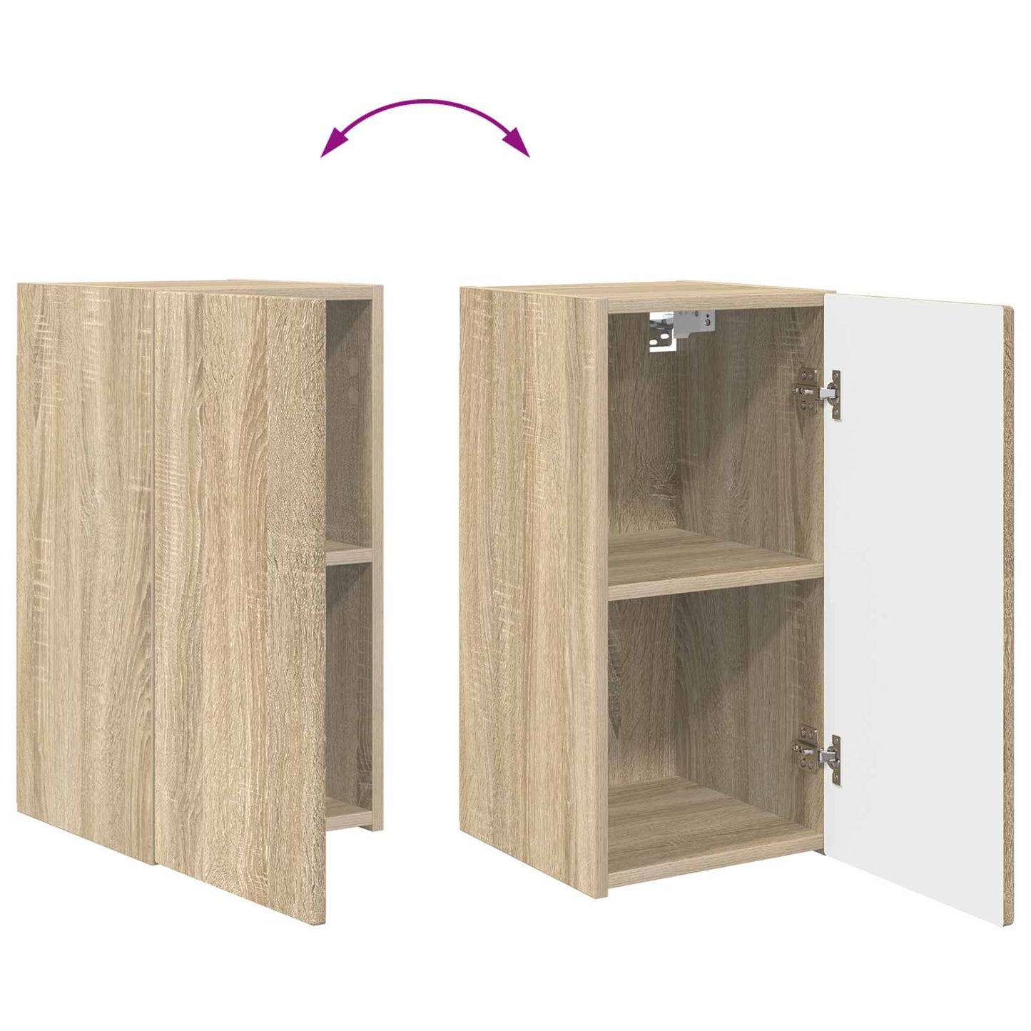 vidaXL TV-Schrankset 4 pcs Sonoma-Eiche Holzwerkstoff