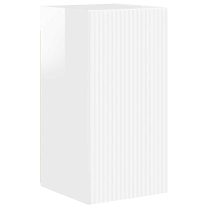 vidaXL TV-Schrankset 4 pcs Hochglanz Weiß Holzwerkstoff