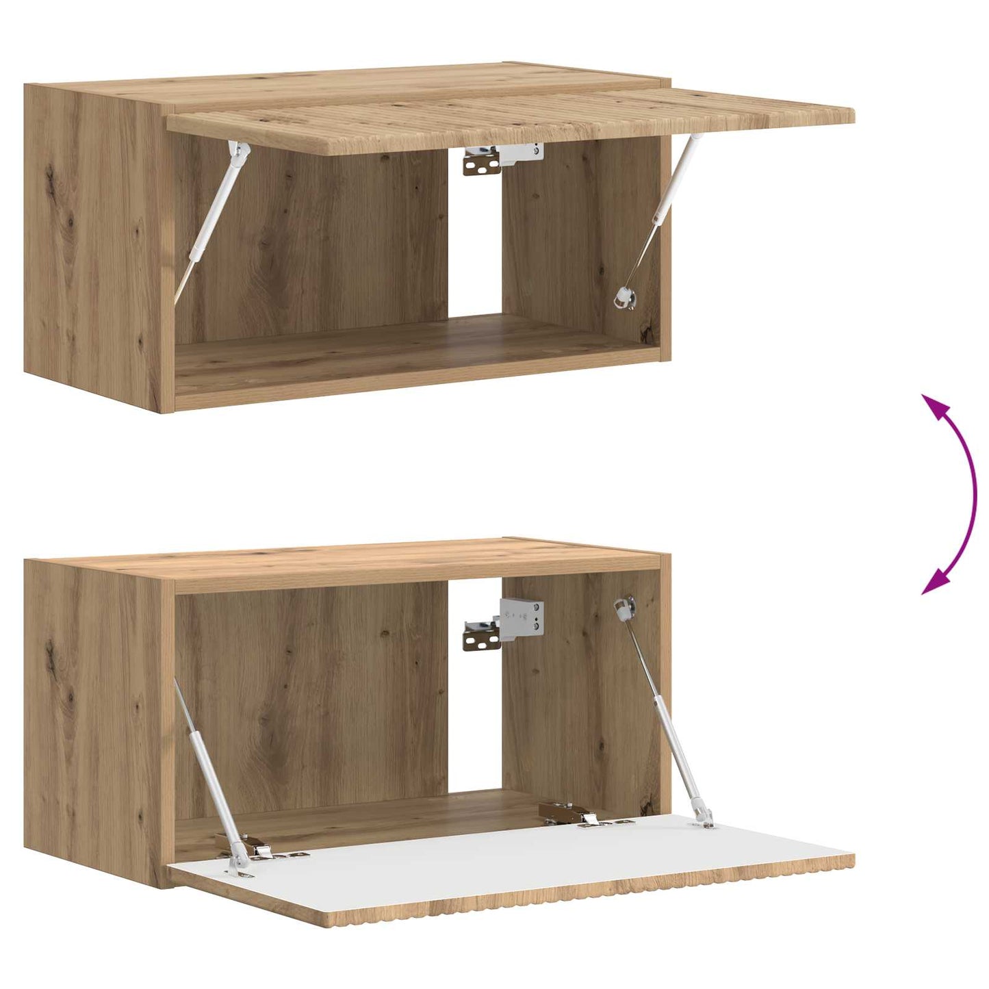 vidaXL TV-Schrankset 4 pcs Artisan-Eiche Holzwerkstoff