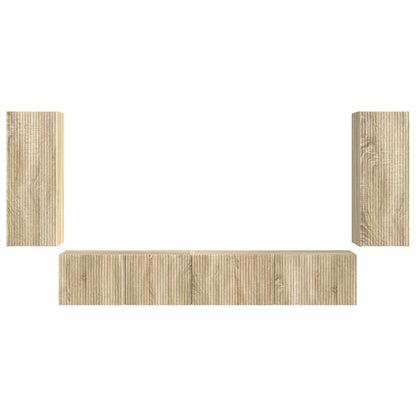 TV-Schrankset 4 pcs Sonoma-Eiche Holzwerkstoff