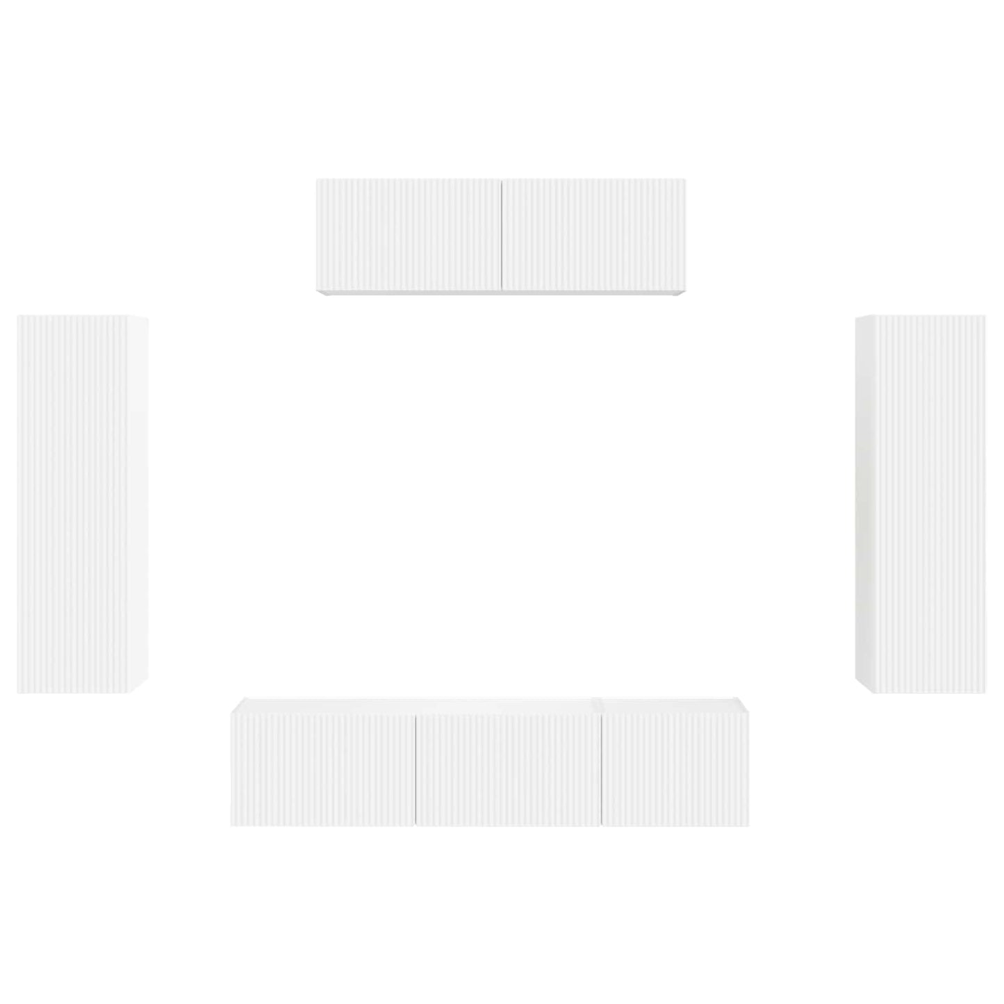 TV-Schränk 5 pcs Weiß