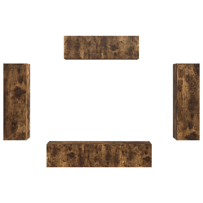 TV-Schränk 5 pcs Geräucherte Eiche