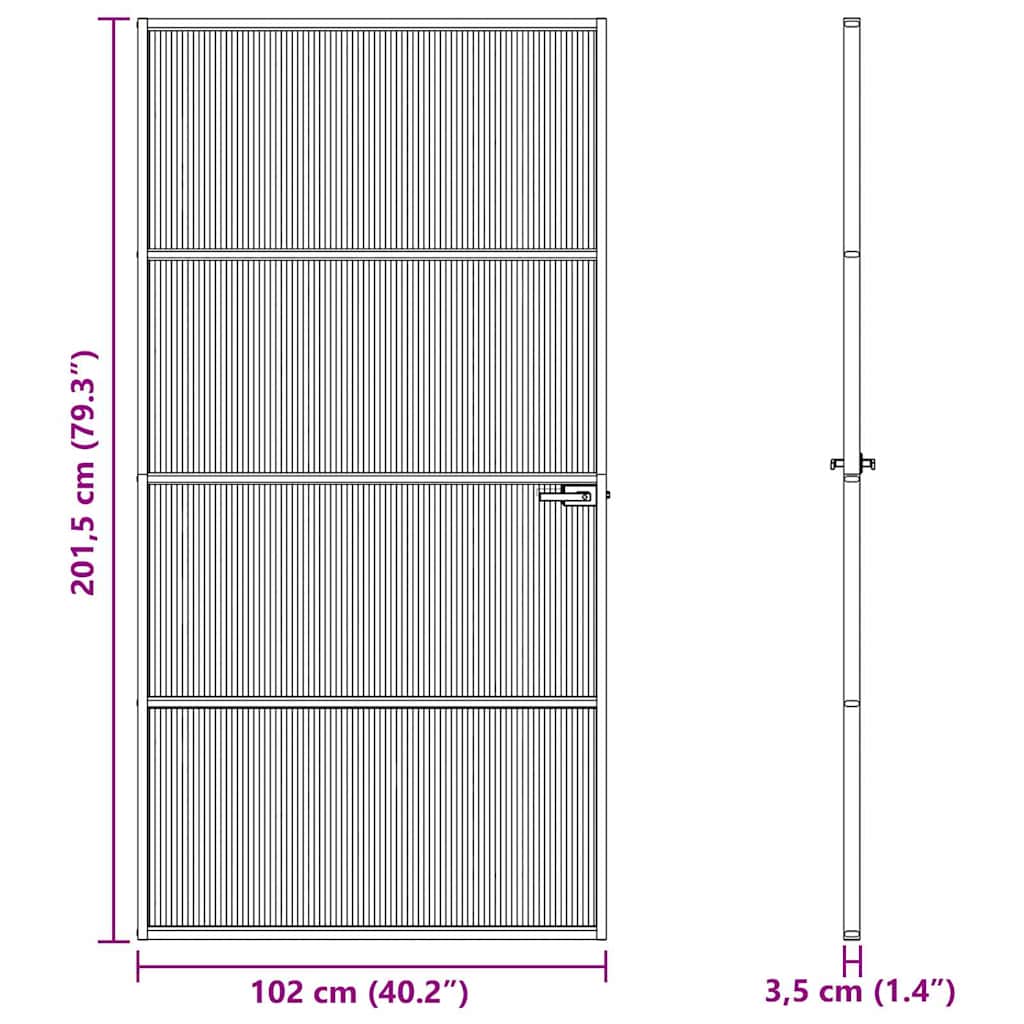 Wohnzimmer-Tür 102 x 201,5 x 3,5 cm
