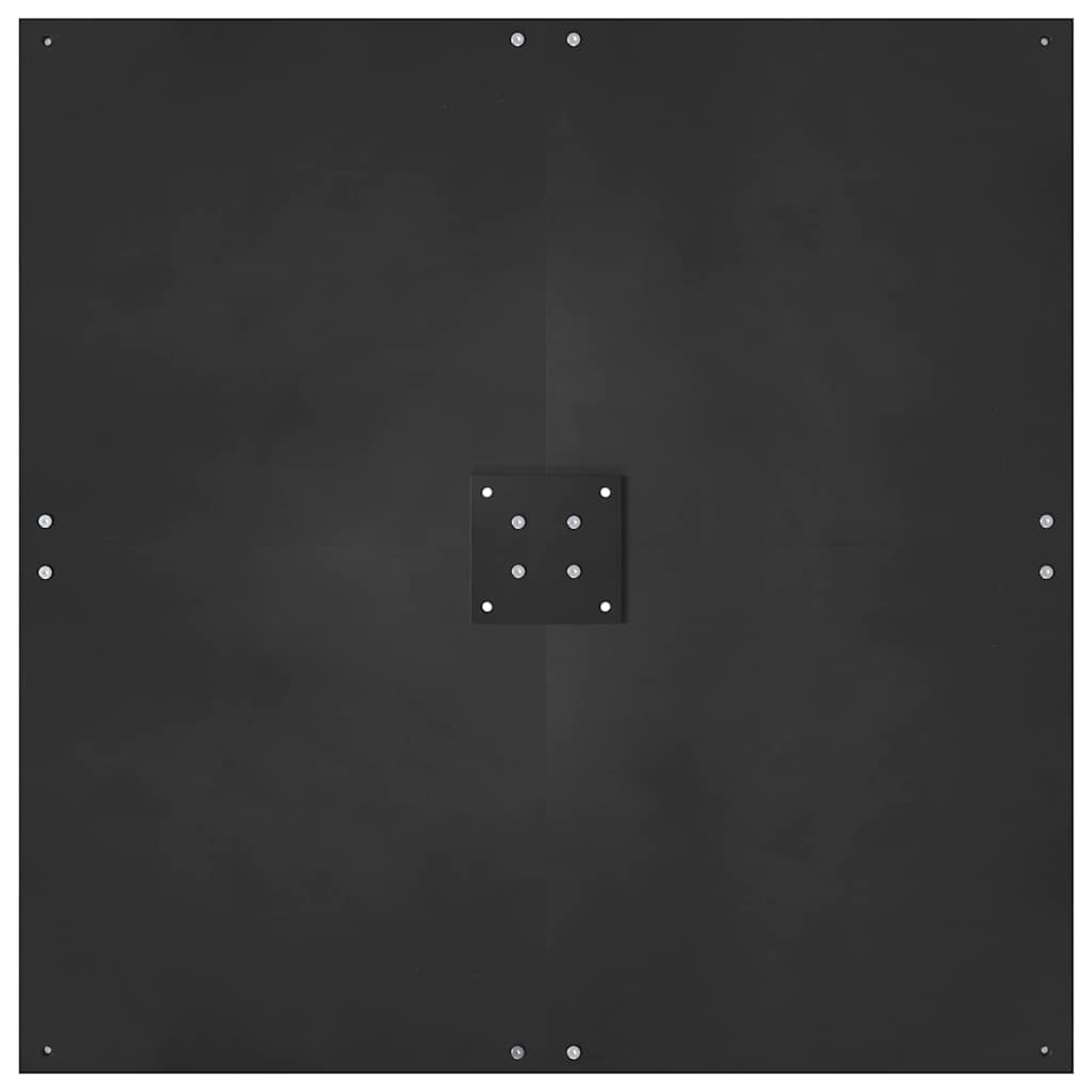 Sonnenschirmständer Schwarz 100 x 100 x 4 cm Stahl