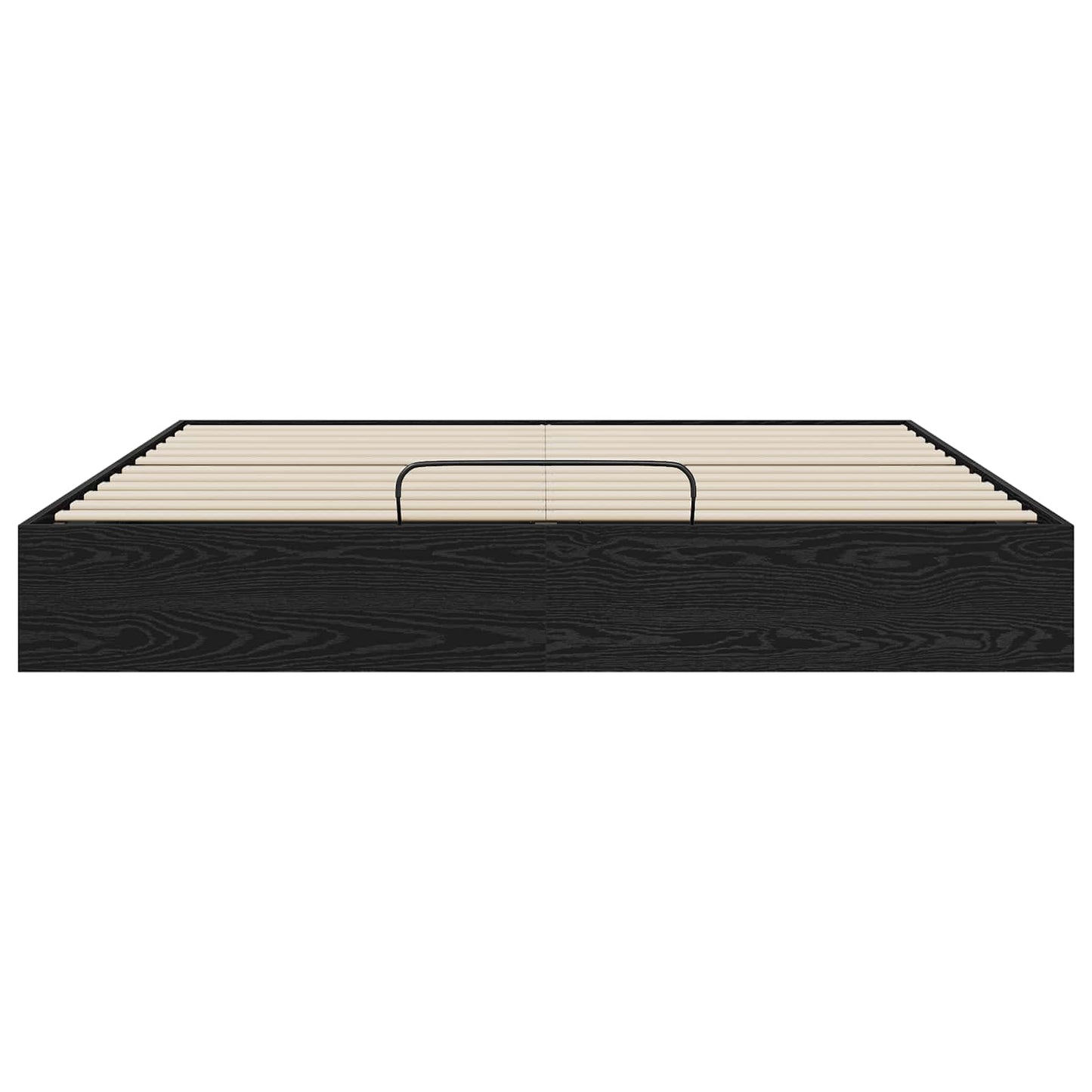 vidaXL Ottoman Bettgestell Schwarz Eichen-Optik 193 x 120 x 25 cm