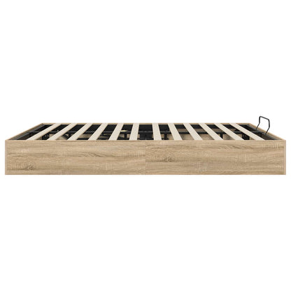 vidaXL Ottoman Bettgestell Sonoma-Eiche 193 x 120 x 25 cm Spanplatte
