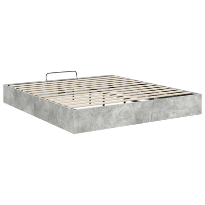 vidaXL Ottoman Bettgestell Beton 193 x 120 x 25 cm Spanplatte