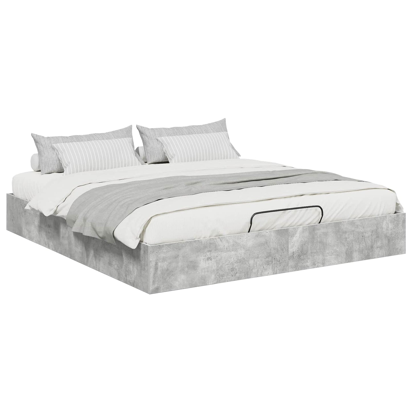 vidaXL Ottoman Bettgestell Beton 193 x 120 x 25 cm Spanplatte