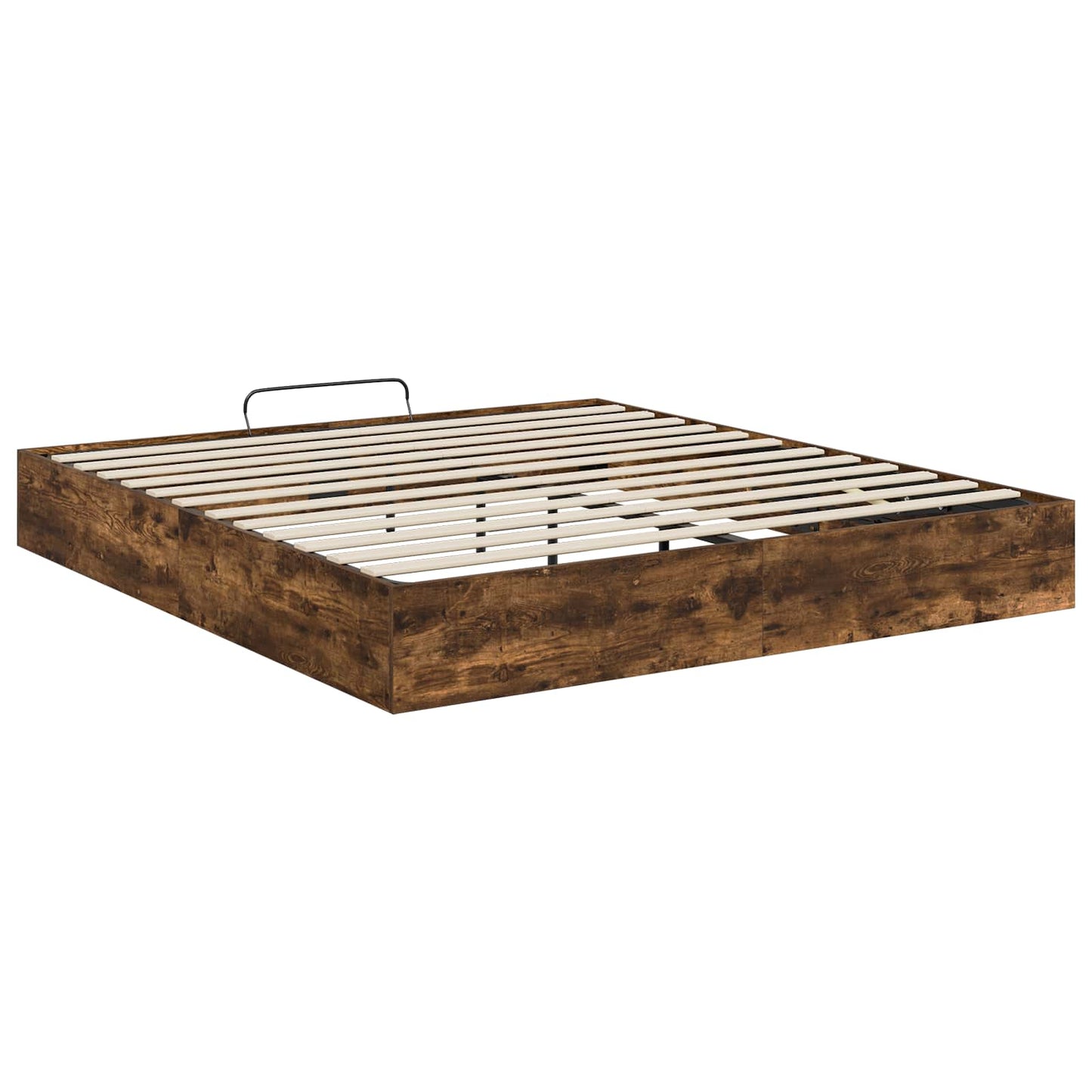vidaXL Ottoman Bettgestell Geräucherte Eiche 193 x 120 x 25 cm