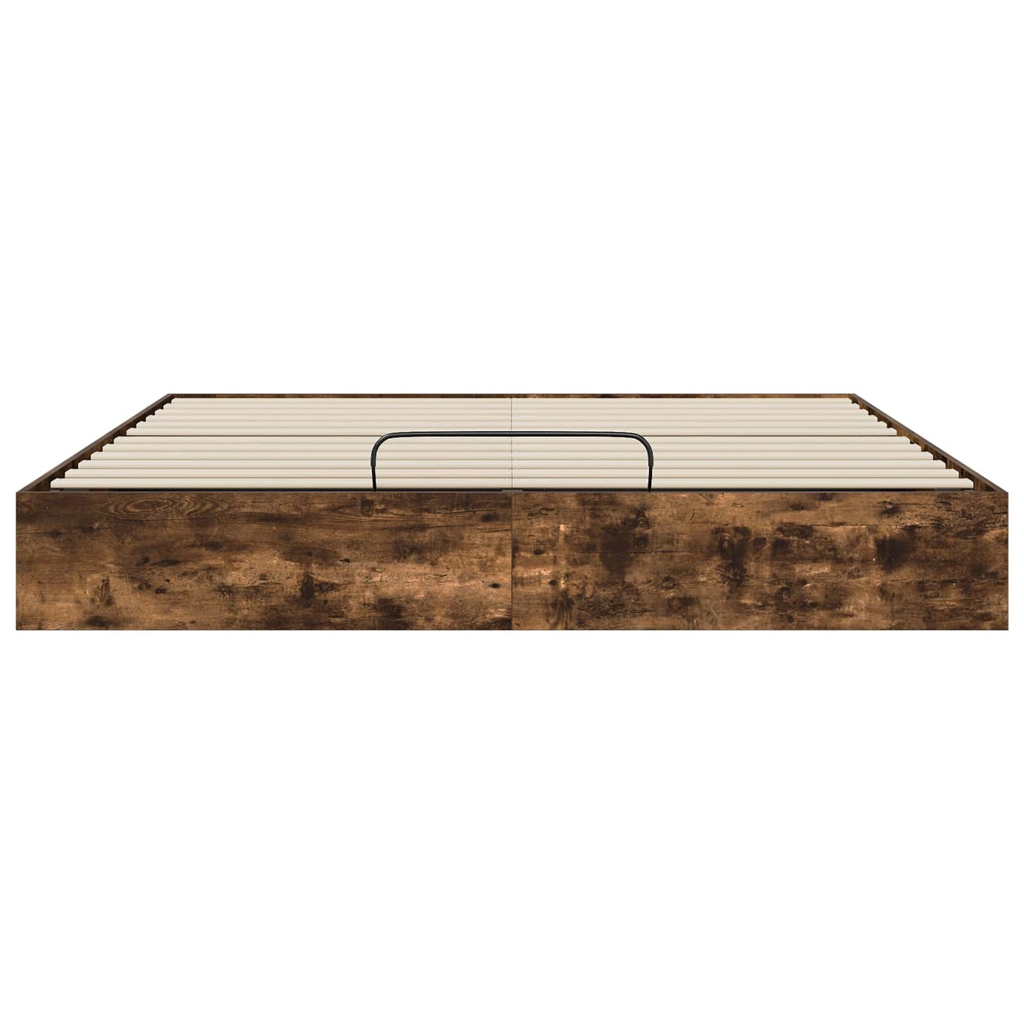 vidaXL Ottoman Bettgestell Geräucherte Eiche 193 x 120 x 25 cm