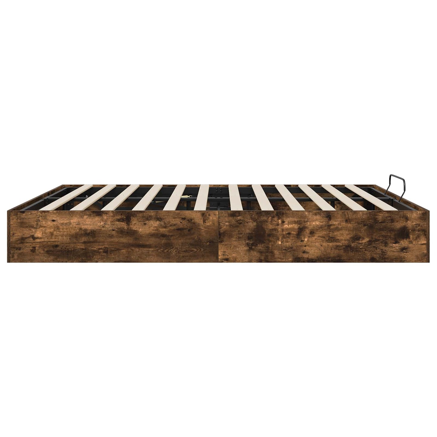 vidaXL Ottoman Bettgestell Geräucherte Eiche 193 x 120 x 25 cm