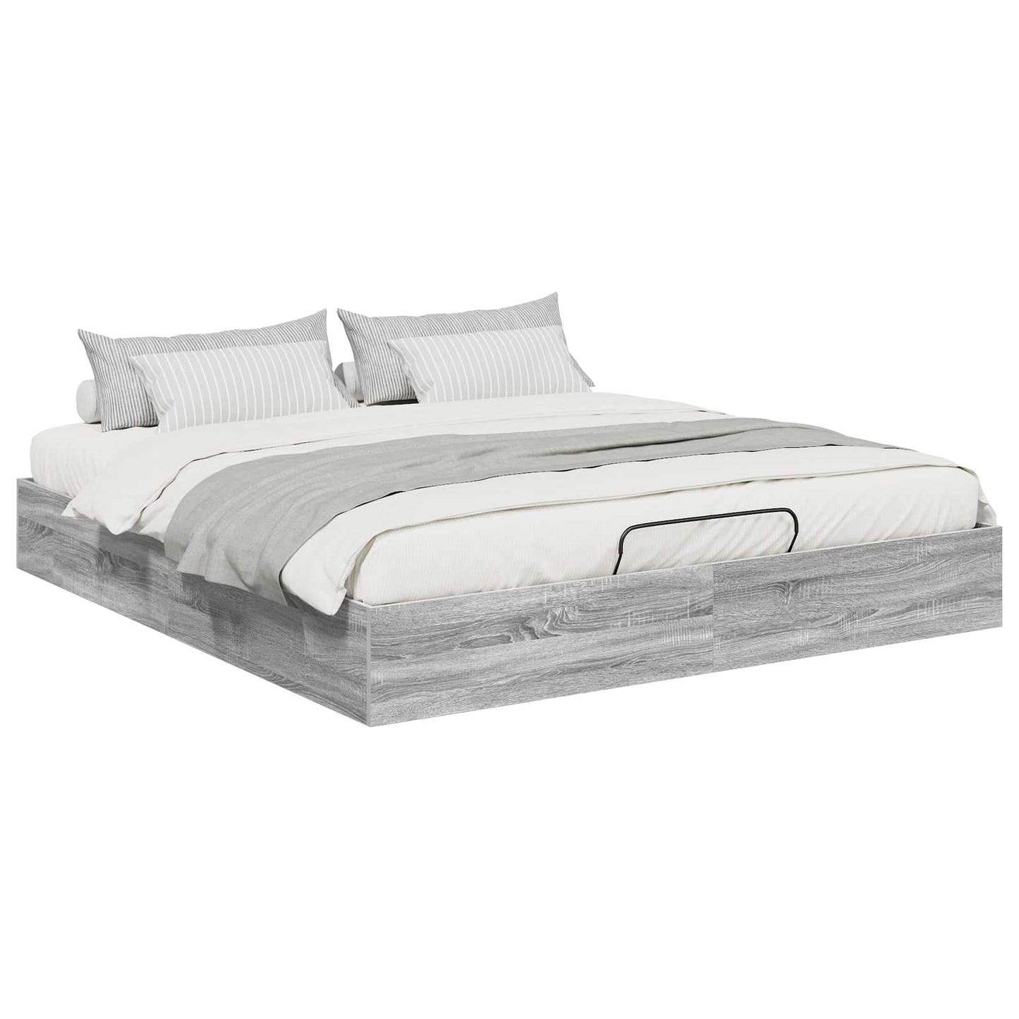 vidaXL Ottoman Bettgestell Graues Sonoma 193 x 120 x 25 cm Spanplatte