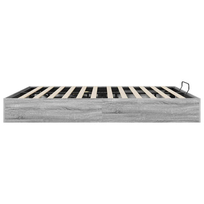 vidaXL Ottoman Bettgestell Graues Sonoma 193 x 120 x 25 cm Spanplatte