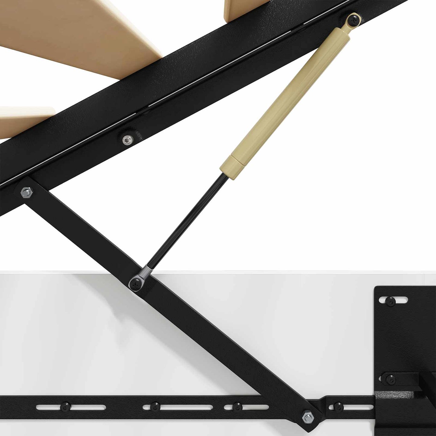 Ottoman Bettgestell Weiß 203 x 160 x 25 cm Holzwerkstoff