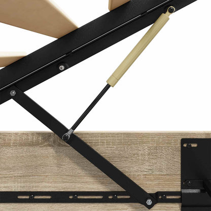 Ottoman Bettgestell mit Speicher Sonoma-Eiche 203 x 160 x 25 cm