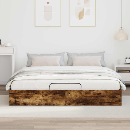 Ottoman Bettgestell Geräucherte Eiche 193 x 120 x 25 cm